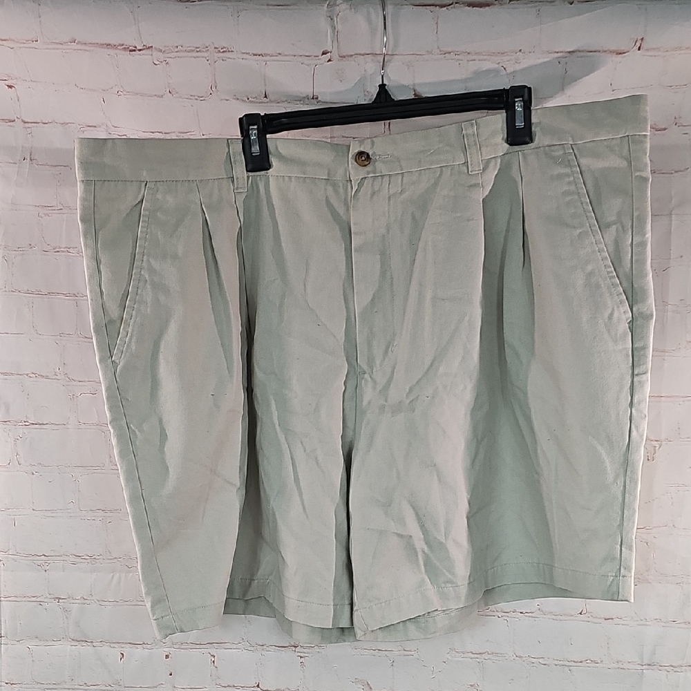 Puritan Tan Flat Front Shorts Casual Comfort